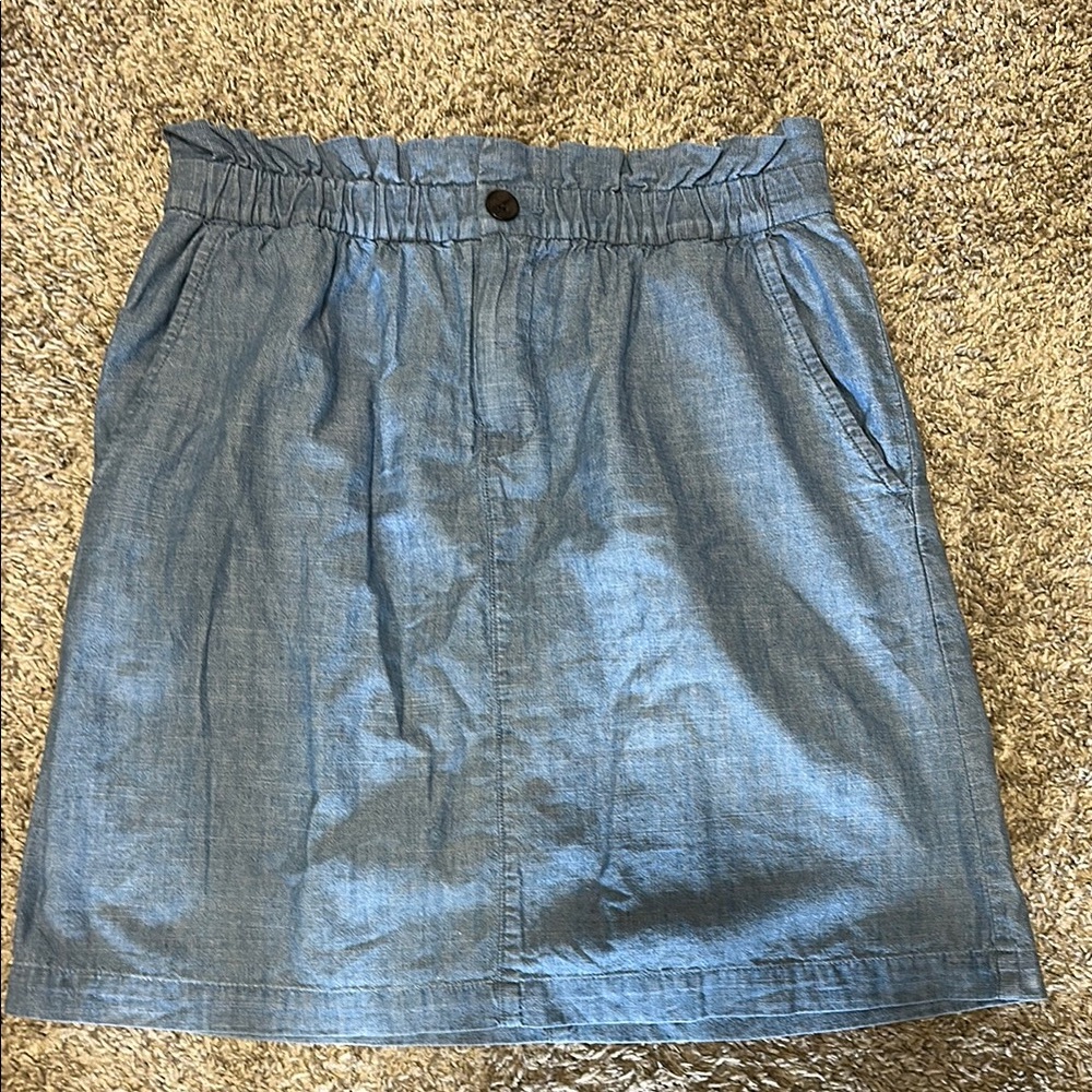 J. Crew Blue Mini Skirt Casual Workwear